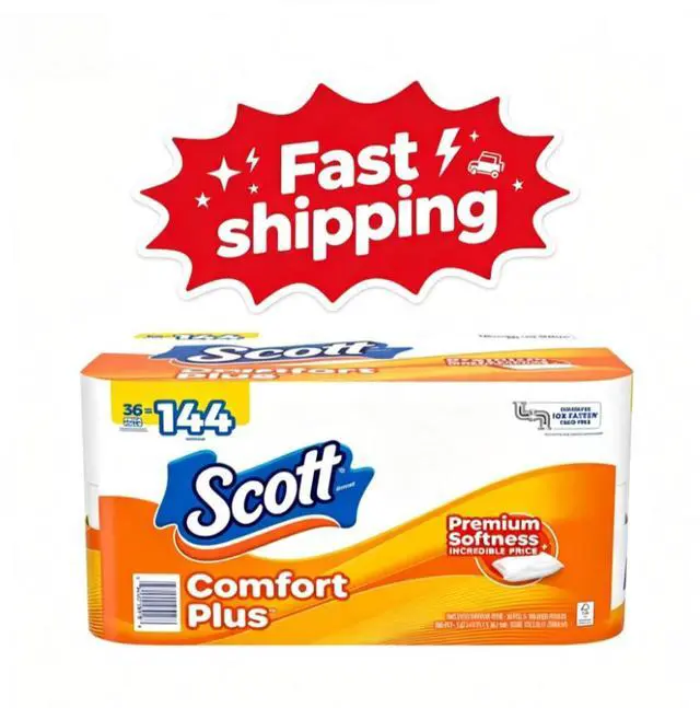 Main image of Scott ComfortPlus Toilet Paper, 36 Mega Rolls