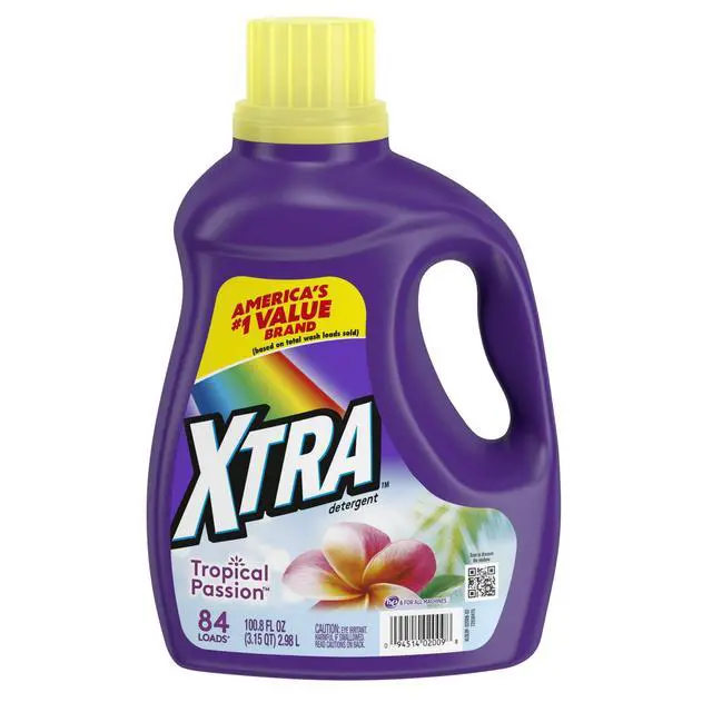 Alt view image 2 of 6 - Xtra Tropical Passion, 84 Loads Liquid Laundry Detergent, 100.8 fl oz