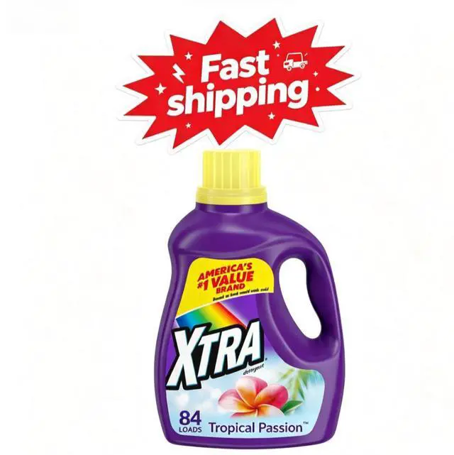 Main image of Xtra Tropical Passion, 84 Loads Liquid Laundry Detergent, 100.8 fl oz