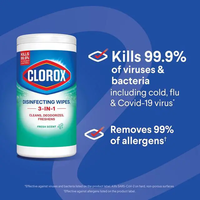Alt view image 4 of 6 - Clorox Disinfecting Wipes Limited Edition Back to School, Bleach Free, Fresh Scent, 75 Count