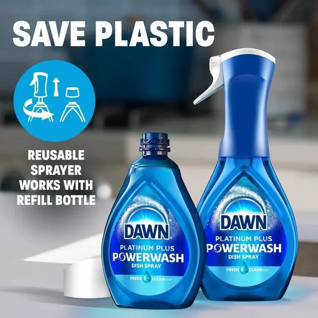 Alt view image 6 of 6 - Dawn Powerwash Spray, Dish Soap, Dishwashing Liquid, Fresh, 1 Starter Kit, 16 Fl Oz