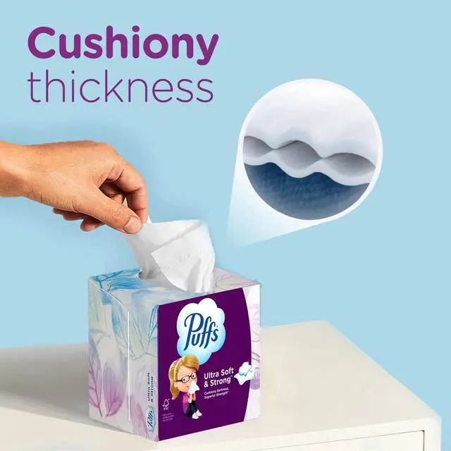 Alt view image 4 of 6 - Puffs Ultra Soft Facial Tissues, 4 Count