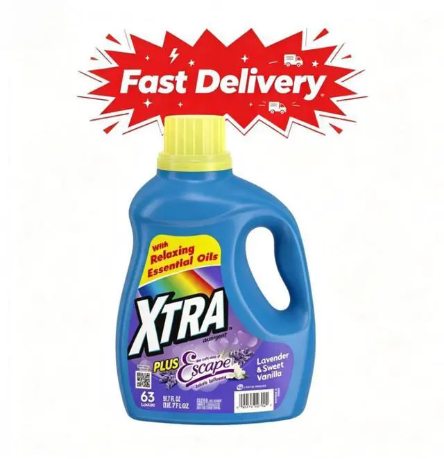 Main image of Xtra Plus Scent of Escape, Lavender & Sweet Vanilla, 63 Loads Liquid Laundry Detergent, 97.7 fl oz