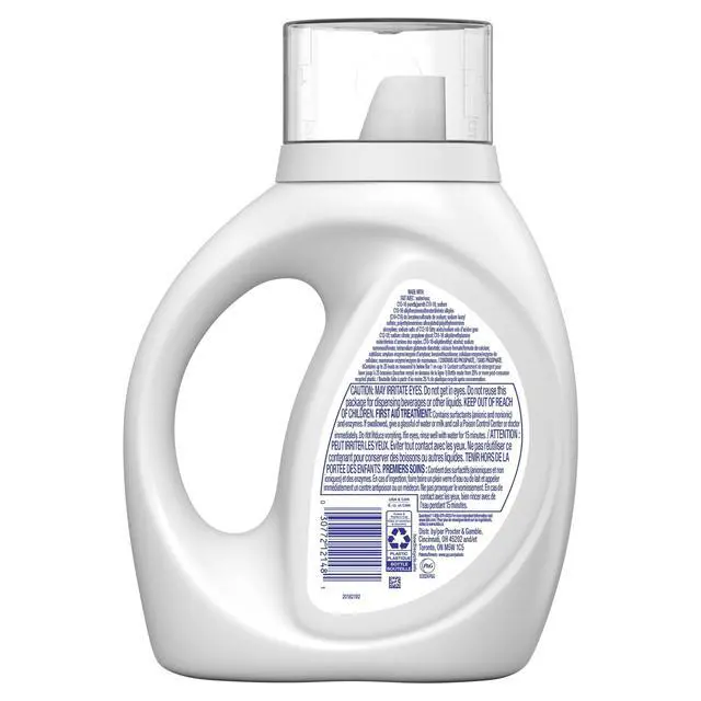 Alt view image 4 of 7 - Tide Free & Gentle Laundry Detergent Liquid for Sensitive Skin, Hypoallergenic, Unscented, 34 fl oz, 25 Loads