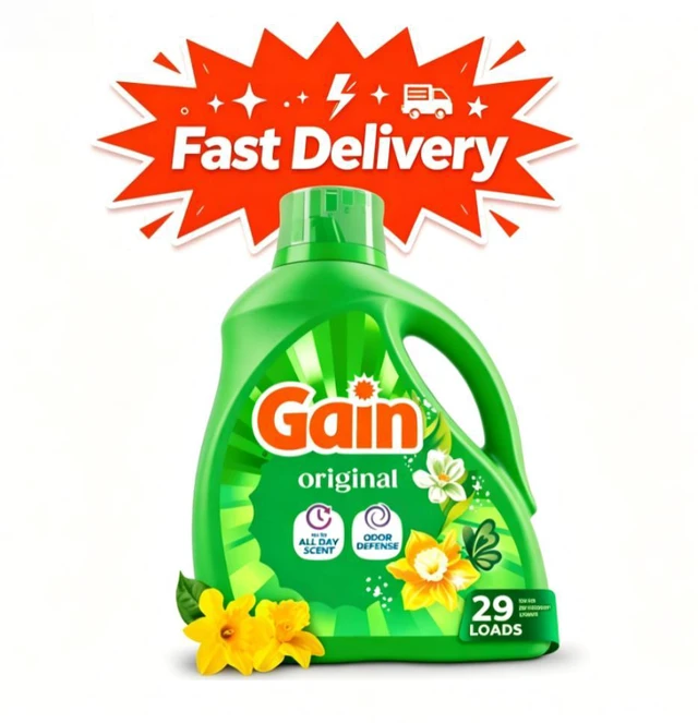 Main image of Gain Laundry Detergent Liquid, Now with Odor Defense, Original Scent, 39 fl oz, 29 Loads