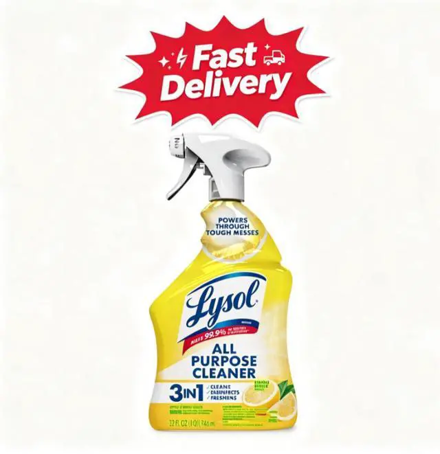 Main image of Lysol® All Purpose Cleaner Sanitizing and Disinfecting Spray Lemon Breeze Scent, 32 oz, Bottle