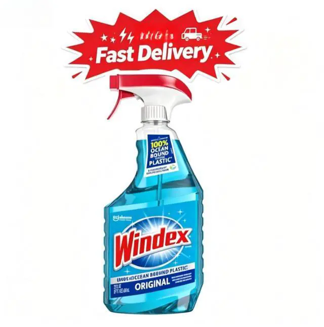 Main image of Windex Glass, Window, and Mirror Cleaner, Original Blue, Spray Bottle, 23 fl oz