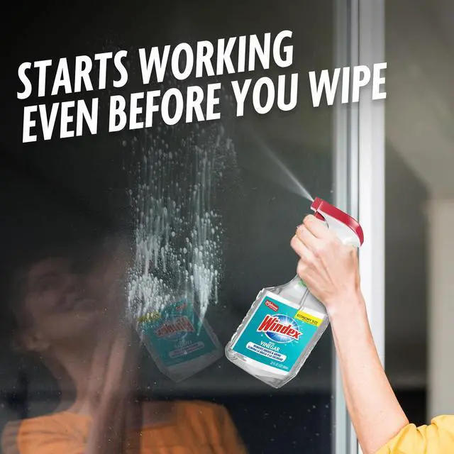 Alt view image 4 of 7 - Windex with Vinegar Glass, Window, Mirror, and Glass Stove Top Cleaner, Spray Bottle, 32 fl oz