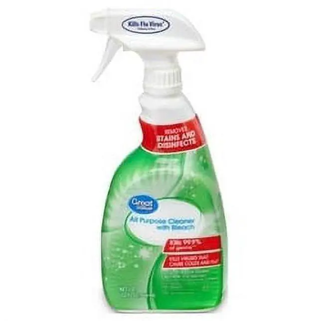 Alt view image 2 of 3 - Great Value All Purpose Cleaner with Bleach for Home Surfaces, 32 fl oz