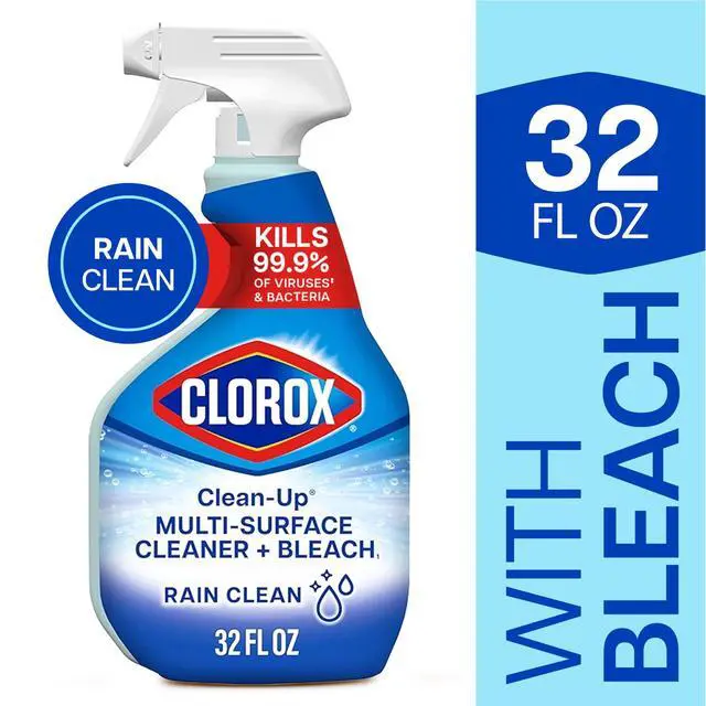 Alt view image 7 of 7 - Clorox Clean-Up Multi-Surface All Purpose Cleaner with Bleach, Rain Clean, 32 fl oz