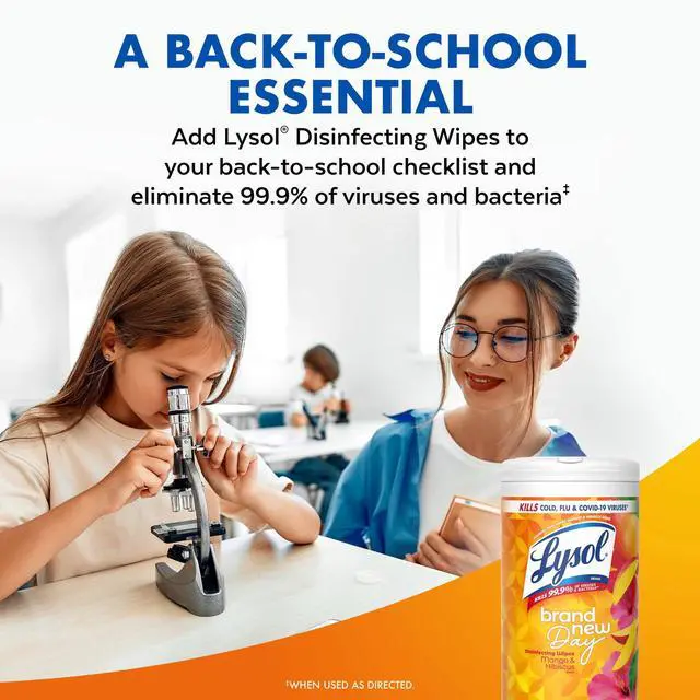 Alt view image 2 of 7 - Lysol Disinfecting Wipes, All Purpose Cleaner, Multi Surface Antibacterial Cleaning Wipes, Cleaning Supplies, Lemon + Crisp Linen + Mango & Hibiscus Scent, 80 Count Each (Pack of 3)