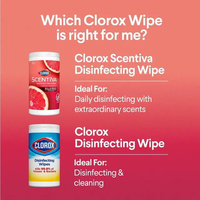 Alt view image 2 of 7 - Clorox Scentiva Bleach-Free Cleaning Wipes, Grapefruit & Orange Blossom, 75 Count