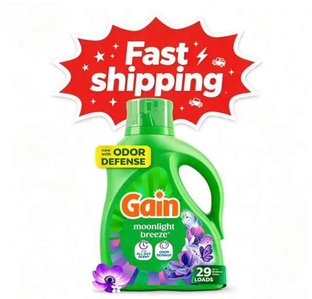 Main image of Gain Laundry Detergent Liquid, Now with Odor Defense, Moonlight Breeze Scent, 39 fl oz, 29 Loads