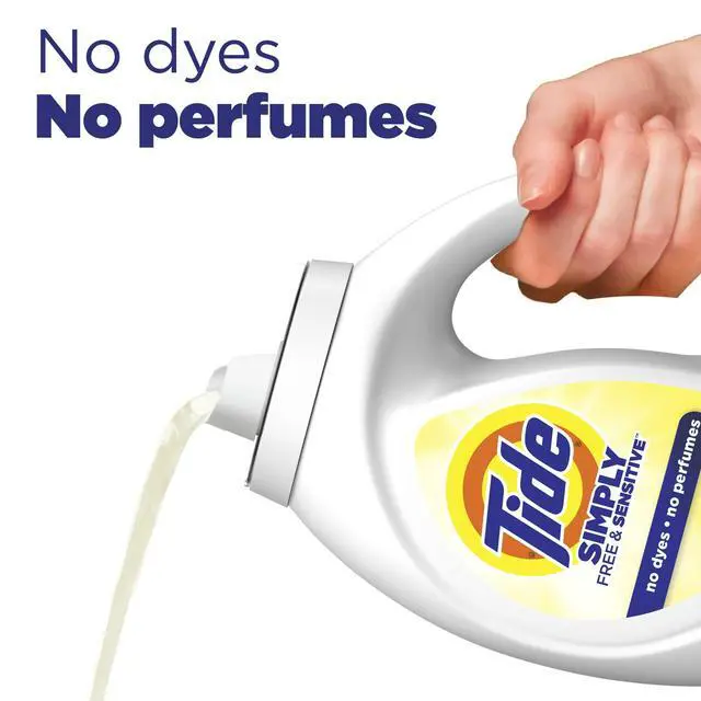 Alt view image 3 of 6 - Tide Simply Liquid Laundry Detergent, Free & Sensitive, 84 fl oz, 64 Loads