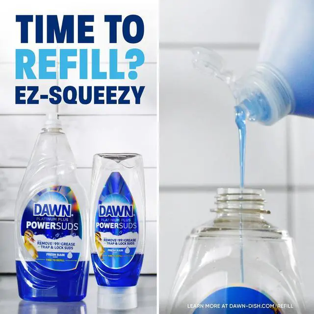 Alt view image 2 of 6 - Dawn Platinum Plus, Dish Soap, 13.6 oz. EZ-Squeeze Bottle