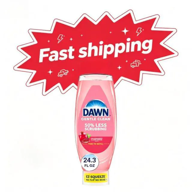 Main image of Dawn Gentle Clean EZ-Squeeze Dish Soap, Dishwashing Liquid, Pomegranate & Rose Water, 24.3oz