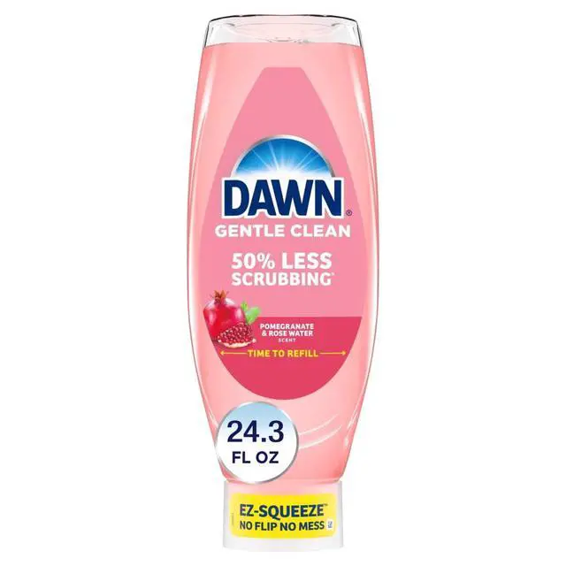 Alt view image 3 of 6 - Dawn Gentle Clean EZ-Squeeze Dish Soap, Dishwashing Liquid, Pomegranate & Rose Water, 24.3oz