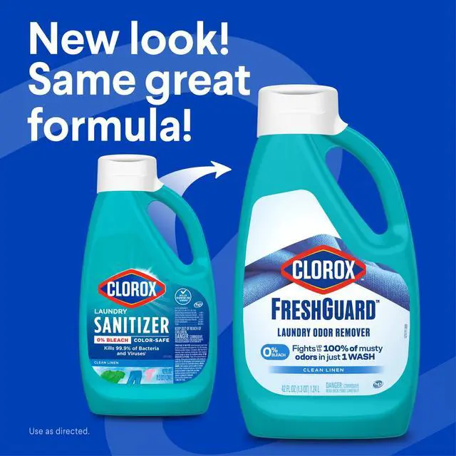 Alt view image 3 of 7 - Clorox Fresh Guard Laundry Odor Remover, 0% Bleach, Color Safe, Clean Linen Scent, 42 fl oz