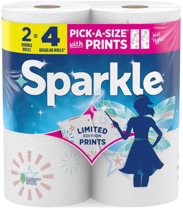Alt view image 6 of 7 - Sparkle Pick-a-Size Paper Towels, Limited Edition Summer Design, 2 Double Roll