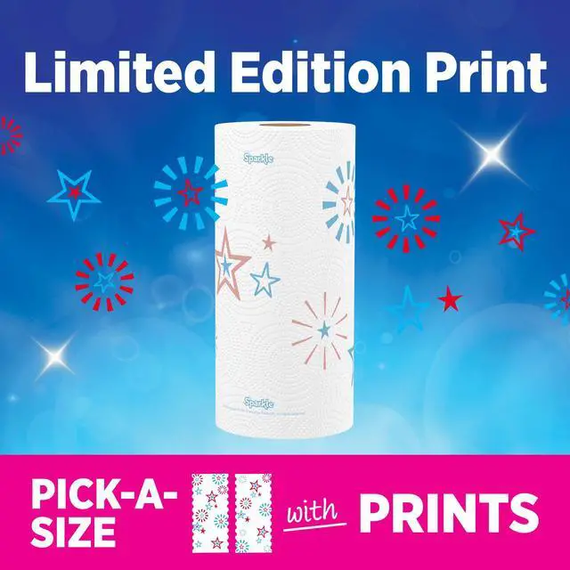 Alt view image 7 of 7 - Sparkle Pick-a-Size Paper Towels, Limited Edition Summer Design, 2 Double Roll