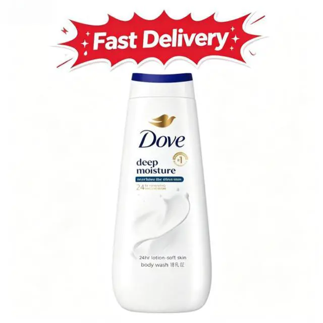 Main image of Dove Body Wash For 24hr Lotion-Soft Skin-Deep Moisture Moisturizing Skin Cleanser with No Sulfates No Parabens ,11 fl oz