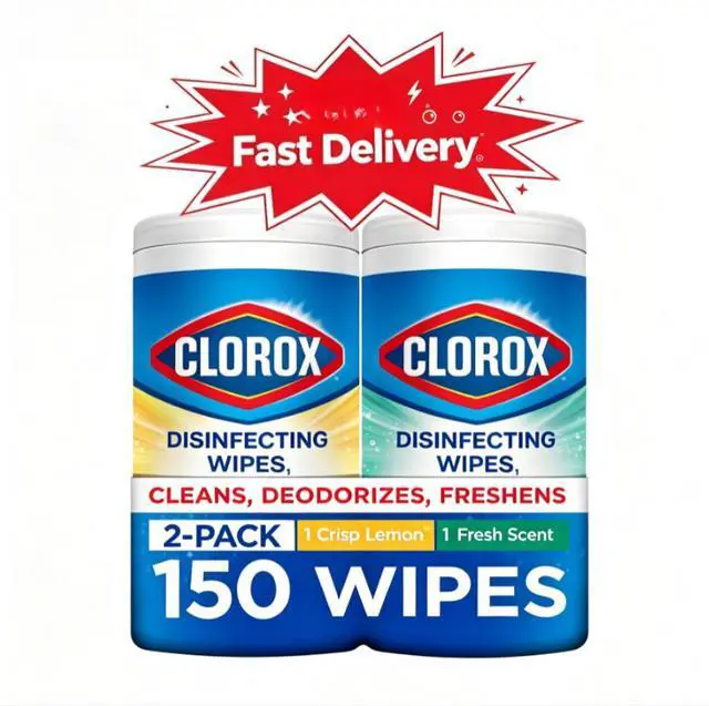 Main image of Clorox Disinfecting Cleaning Wipes Back to School Variety Pack, 75 Count, Pack of 2