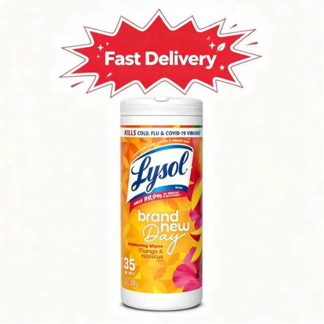 Main image of Lysol Disinfecting Wipes, All Purpose Cleaner, Multi Surface Antibacterial Cleaning Wipes, Cleaning Supplies, Mango & Hibiscus Scent, 35 Count
