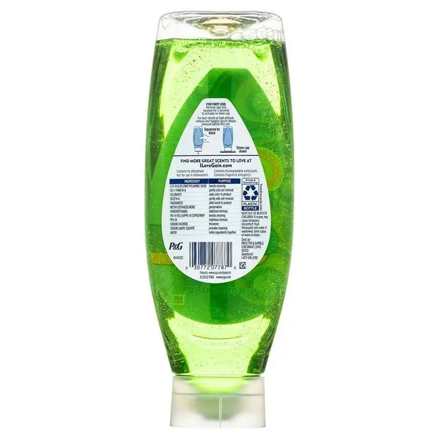 Alt view image 2 of 6 - (2 pack) Gain EZ-Squeeze Dishwashing Liquid Dish Soap, Original Scent, 24.30 fl oz