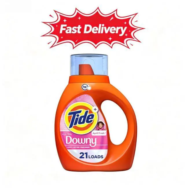 Main image of Tide Laundry Detergent Liquid Plus a Boost of Ultra Downy, April Fresh Scent, 30 fl oz, 21 Loads