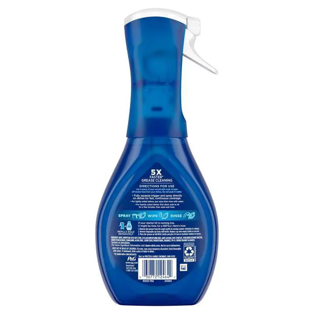 Alt view image 4 of 6 - Dawn Powerwash Spray, Dish Soap, Dishwashing Liquid, Gain Original, 1 Starter Kit, 16 Fl Oz