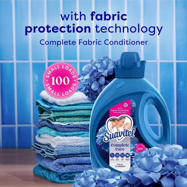 Alt view image 4 of 6 - Suavitel Complete Liquid Fabric Softener, Fabric Conditioner, Field Flowers Scent, 100 fl oz Bottle