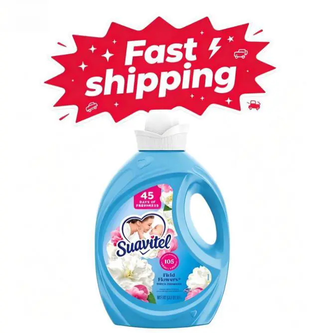 Main image of Suavitel Fabric Conditioner, Liquid Fabric Softener, 45 Days of Freshness, Field Flowers Scent, 105 fl oz