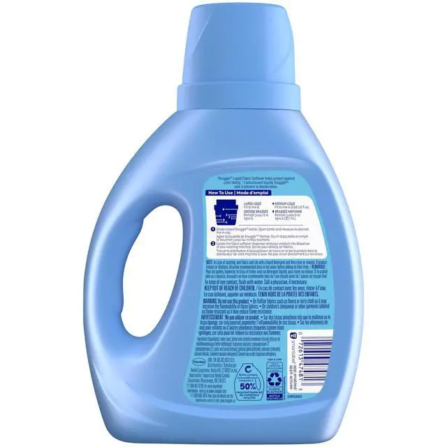 Alt view image 5 of 6 - Snuggle Liquid Fabric Softener, Cuddle-Up Fresh Blue Sparkle, 39.4 oz, 58 Loads