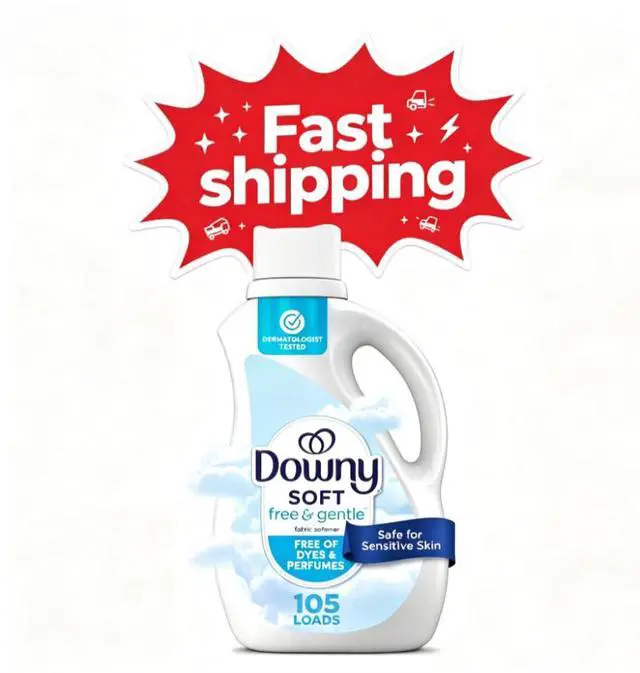 Main image of Downy Free & Gentle Fabric Softener, 77 fl oz, 105 Loads, Hypoallergenic
