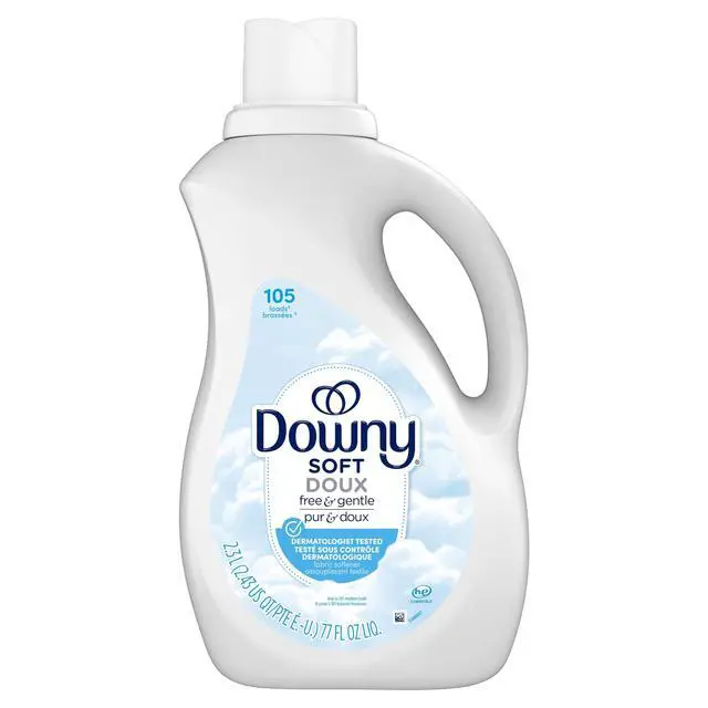 Alt view image 5 of 6 - Downy Free & Gentle Fabric Softener, 77 fl oz, 105 Loads, Hypoallergenic