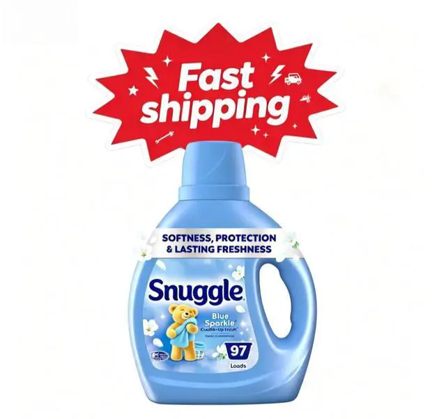 Main image of Snuggle Liquid Fabric Softener, Cuddle-Up Fresh Blue Sparkle, 66 oz, 97 Loads