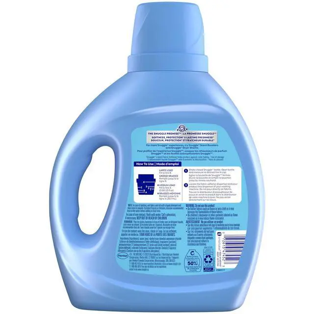 Alt view image 3 of 6 - Snuggle Liquid Fabric Softener, Cuddle-Up Fresh Blue Sparkle, 66 oz, 97 Loads