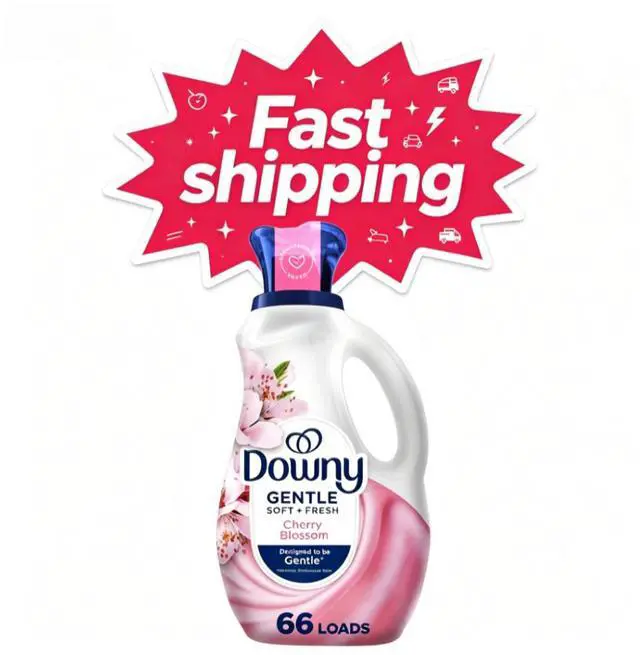 Main image of Downy Gentle Soft and Fresh Liquid Fabric Softener, Cherry Blossom Scent, 44 fl oz, 66 Loads