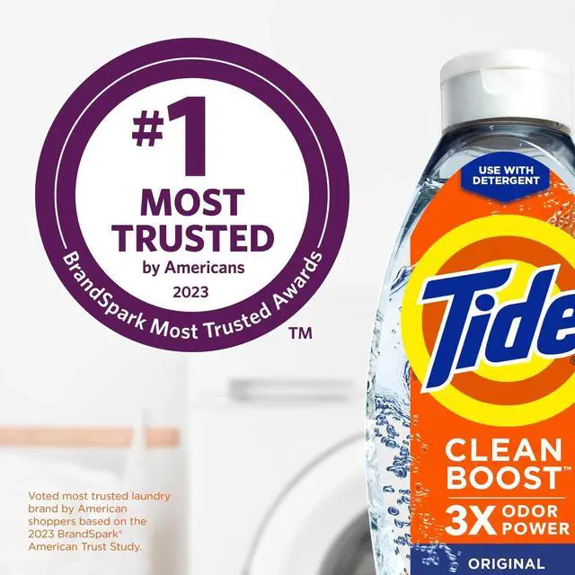 Alt view image 2 of 6 - Tide Clean Boost Fabric Softener Rinse, Removes Odors and Residues, Original Scent, 48 fl oz