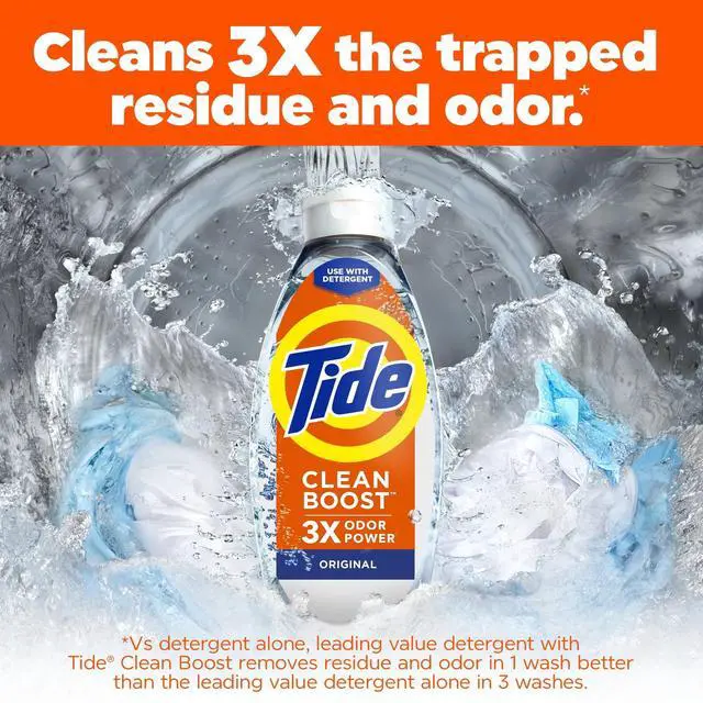 Alt view image 5 of 6 - Tide Clean Boost Fabric Softener Rinse, Removes Odors and Residues, Original Scent, 48 fl oz