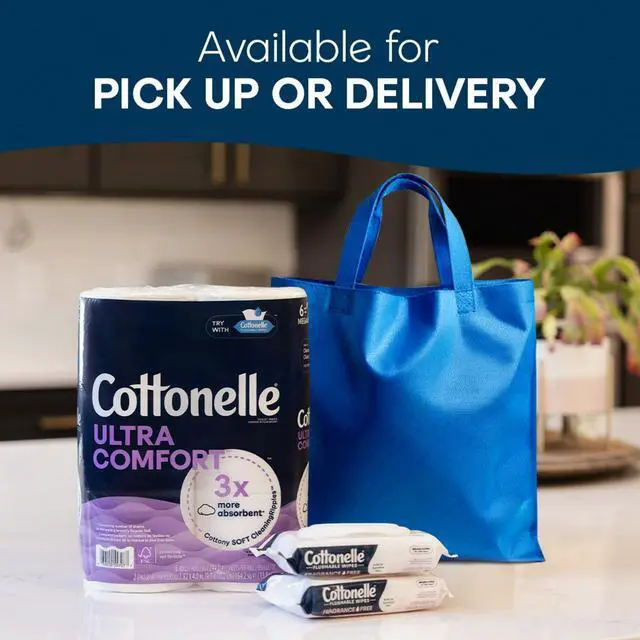 Alt view image 5 of 6 - Cottonelle Fragrance Free Flushable Wet Wipes, 2 Flip-Top Packs