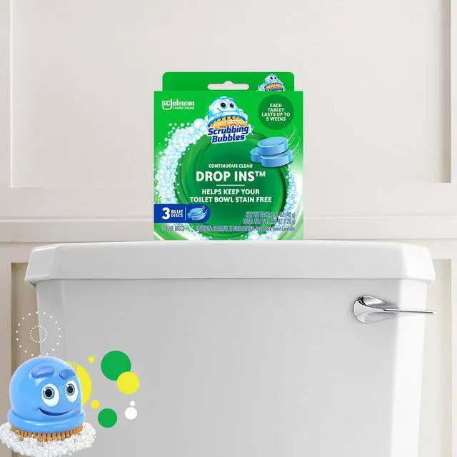 Alt view image 3 of 7 - Scrubbing Bubbles Toilet Tablets, Continuous Clean Toilet Drop Ins, 3 Count