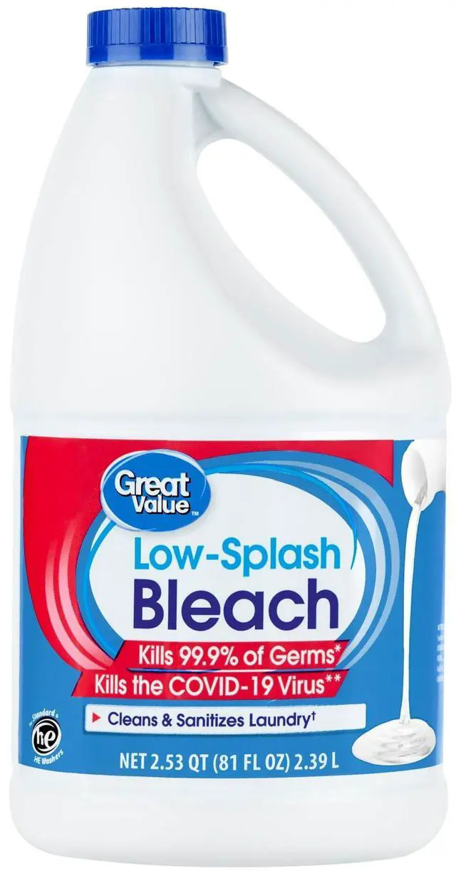 Main image of Great Value Low-Splash Bleach, 81 fl oz