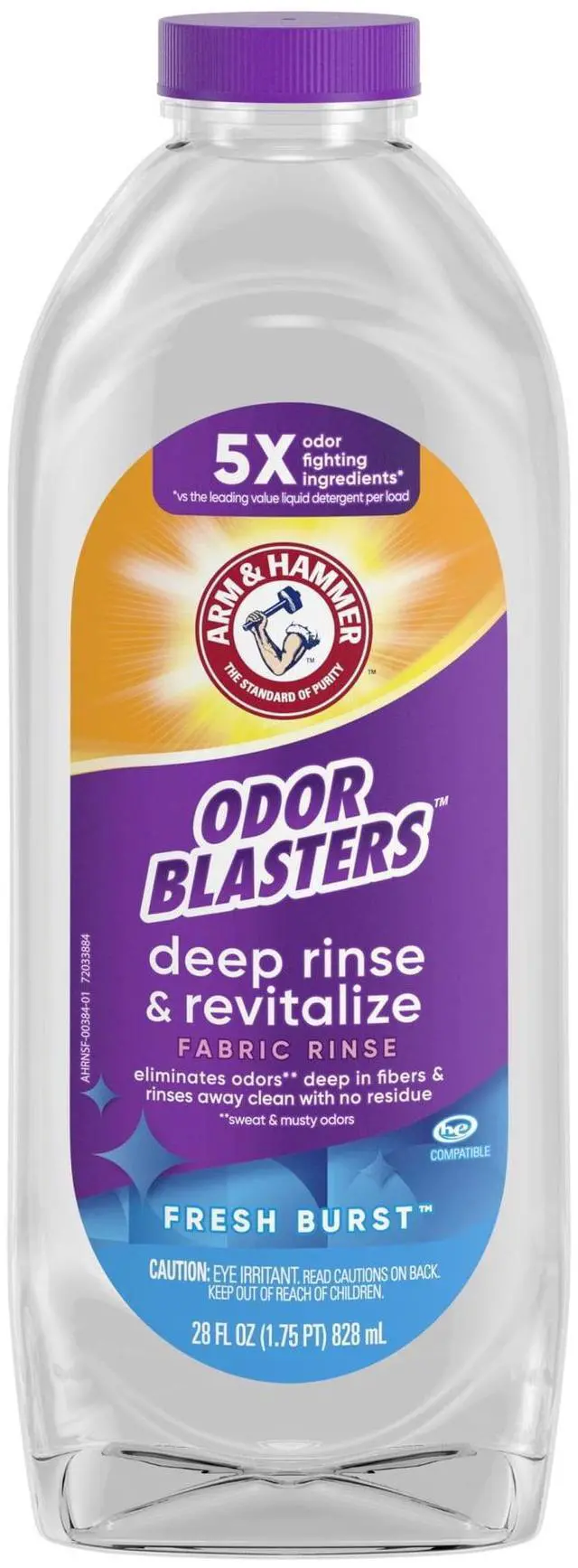 Main image of ARM & HAMMER Odor Blasters Deep Rinse and Revitalize Fabric Rinse, Fresh Burst, 28 fl oz