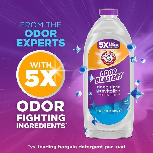 Alt view image 4 of 6 - ARM & HAMMER Odor Blasters Deep Rinse and Revitalize Fabric Rinse, Fresh Burst, 28 fl oz
