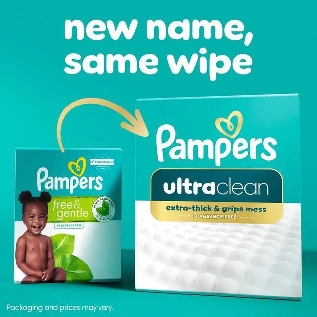 Alt view image 6 of 7 - Pampers Ultra Clean Baby Wipes, 2-Pack 156 Wipes (Select for More Options)
