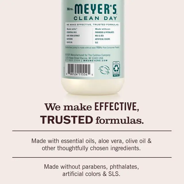 Alt view image 4 of 6 - Mrs. Meyers Clean Day Hand Soap, Birchwood Scent, 12.5 Fl Oz