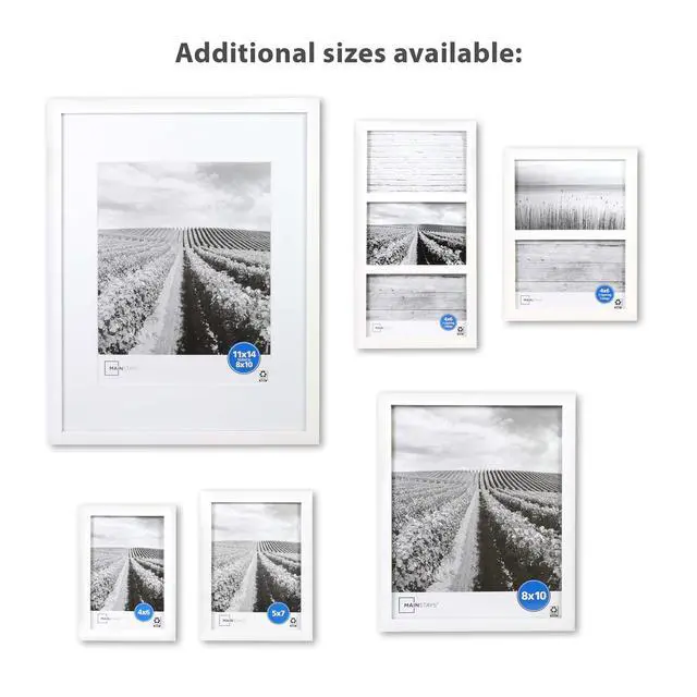 Alt view image 6 of 7 - Mainstays Linear Picture Frame, Holds Two 4 x 6 Photos, White