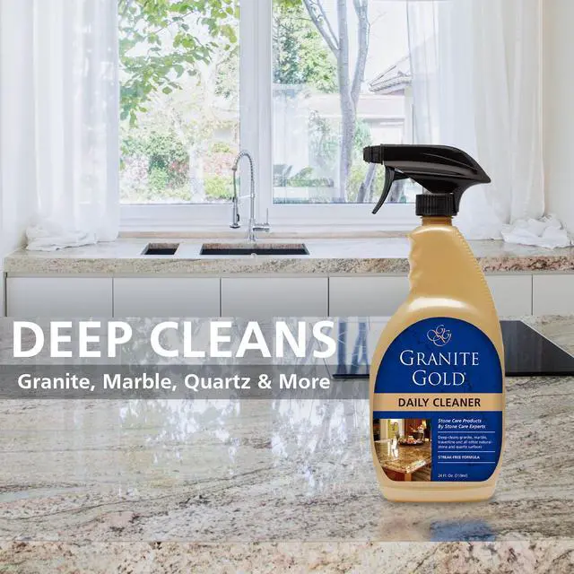Alt view image 2 of 5 - Granite Gold Daily Cleaner for Granite, Marble, Quartz and More, Spray Bottle, 24 fl oz