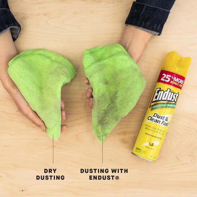 Alt view image 5 of 6 - Endust® Multi-Surface Dusting and Cleaning Spray, Lemon Zest, Aerosol, 12.5 oz.